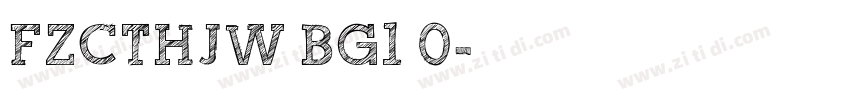FZCTHJW BG1 0字体转换